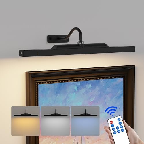 Craftersmark Dimmable Cordless Picture Light for Wall 16in...