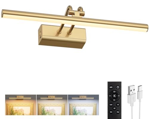 Percantis 13.8'' Battery Operated Picture Light for Wall,...