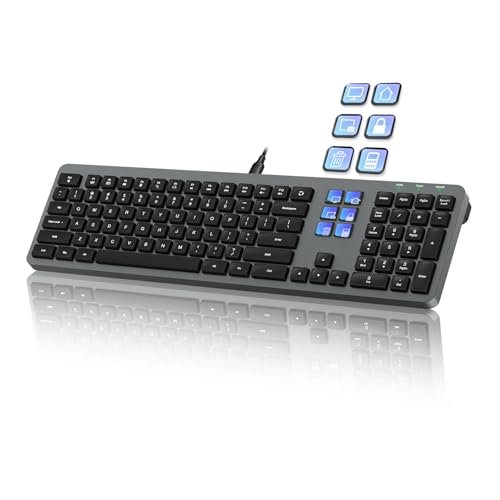 Wired Keyboard with Mini Control Deck (6 LCD Keys) - Best Backlighting for Open Offices review