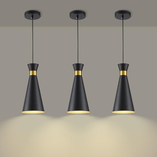 2026 New Pendant Lights Kitchen Island 3 Pack Gold