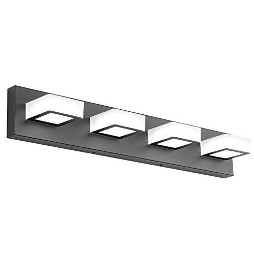 Ralbay LED Black 4 Lights Acrylic Lighting Fixtures Modern