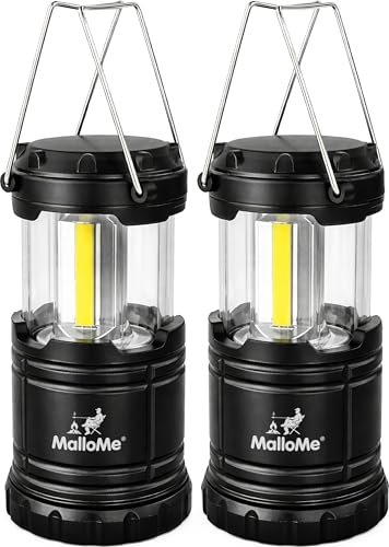 MalloMe Camping Lights Lantern Flashlights, Battery...