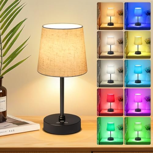 Wowag Small Cordless Table Lamp,5000mAh Rechargeable...