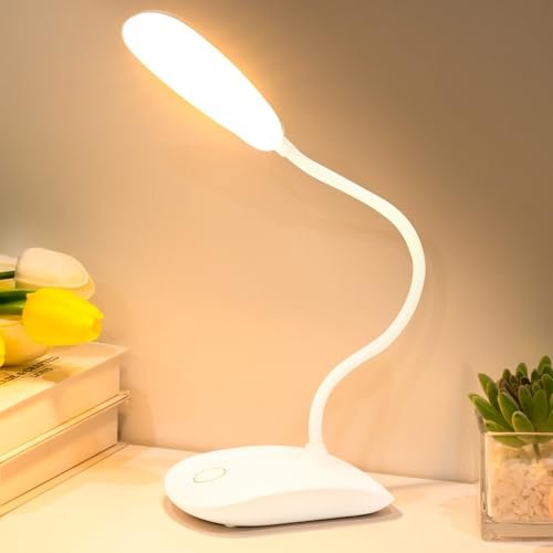 TNNOP Portable Battery Powered Desk Lamp Small Rechargeable...