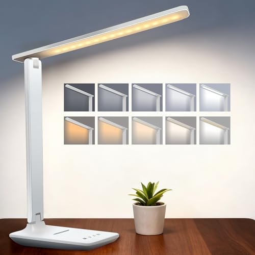 LED Portable Bright Rechargeable Desk Lamp, 4000mah...