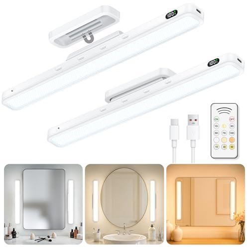 WILLED 3W Rechargeable Vanity Lights for Mirror Remote