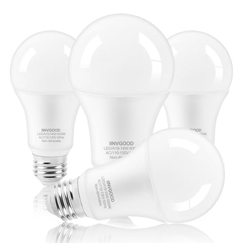 A19 LED Light Bulbs 100W-125W Equivalent, 14W bright...