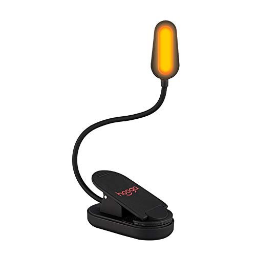 hooga Amber Book Light, Rechargeable Clip-On Blue Light...