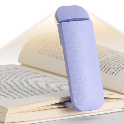 HEMONNKAM Book Reading Light, Rechargeable Clip on 3 Color 5
