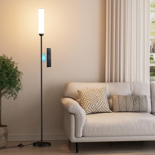 Ambimall LED Floor Lamp with Remote Control, Foot Switch,...