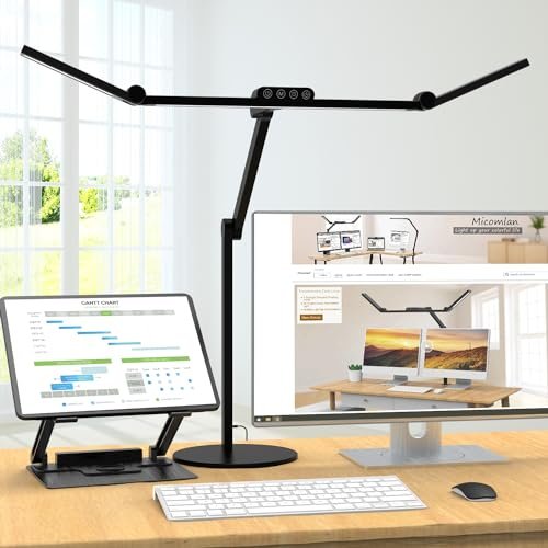 Micomlan Architect Desk Lamp with Atmosphere Lighting,...