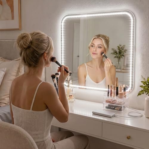 PANGTON VILLA Vanity Lights for Mirror, 13FT Dimmable LED