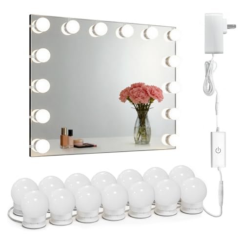 Waneway 14 Bulb Vanity Lights for Mirror, Plug-in Dimmer