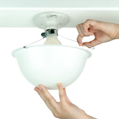 EZ Shade Ceiling Light Cover - Helps hide exposed bulbs