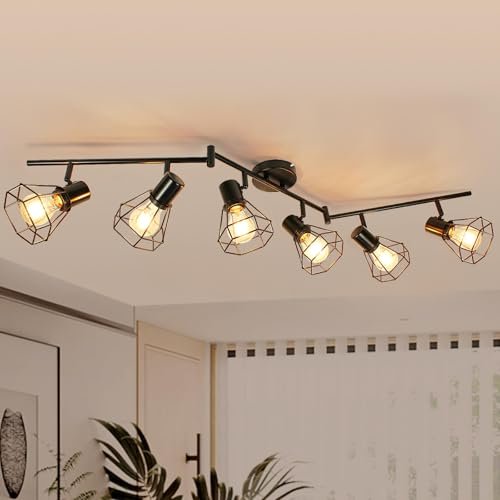 HiBay 6-Light Track Lighting, Directional Rotatable Ceiling...