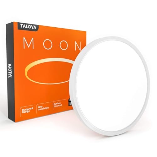 TALOYA Flush Mount Ceiling Light,12 Inch,20W,5000K Daylight