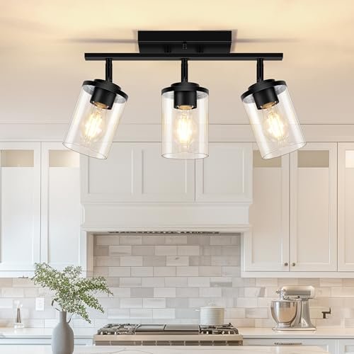 FadimiKoo 3-Lights Semi Flush Mount Ceiling Light,...