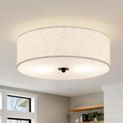 CALOKES Flush Mount Ceiling Light Fixture, 13