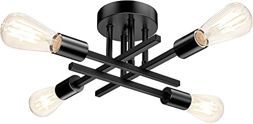 TOBUSA Modern 4-Light Semi Flush Mount Ceiling fixture