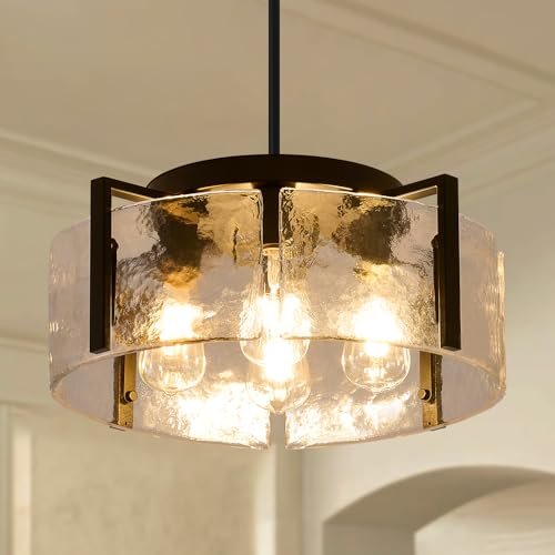 Black Chandelier for Dining Room Light Fixture, Modern...