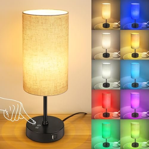 Unicozin Table Lamp, 3 CCT 3000K/4500K/6500K & RGB dimmable.