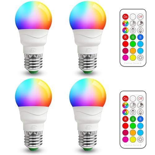 ILC RGB LED Light Bulb, Color Changing, 40W Equivalent, 5W