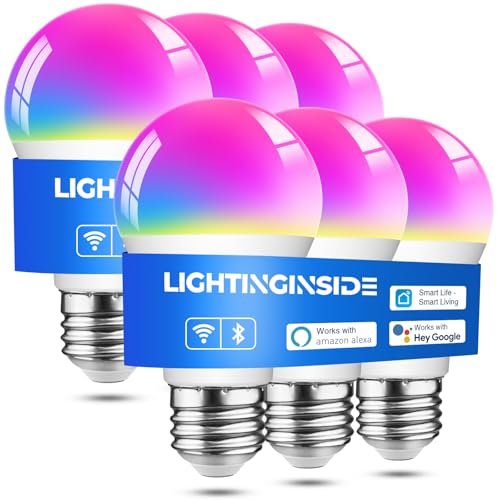 Lightinginside Smart Light Bulbs Work with Alexa/Google...