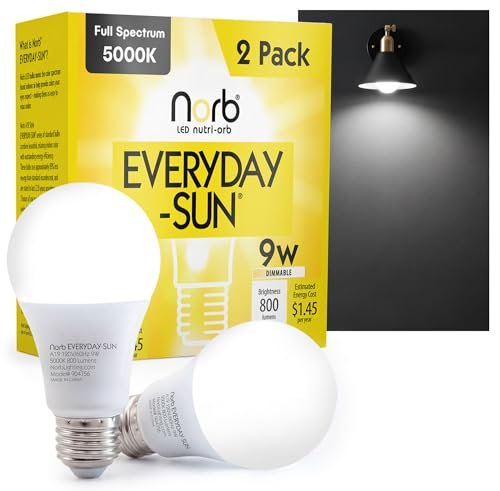 Norb Everyday Sun Light Bulbs | Full Spectrum LED 5000K
