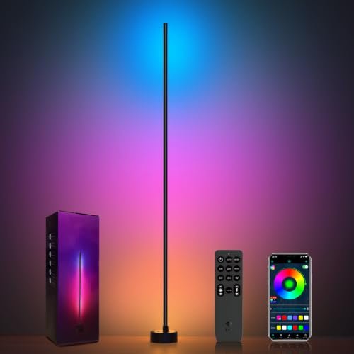 Miortior Corner Floor Lamp - Smart RGB with App Control