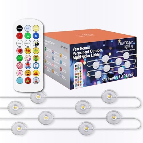 Newhouse Lighting Multicolor Permanent Outdoor Lights for...