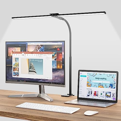 Hensam Desk Lamps for Home Office, Adjustable LED Clamp...