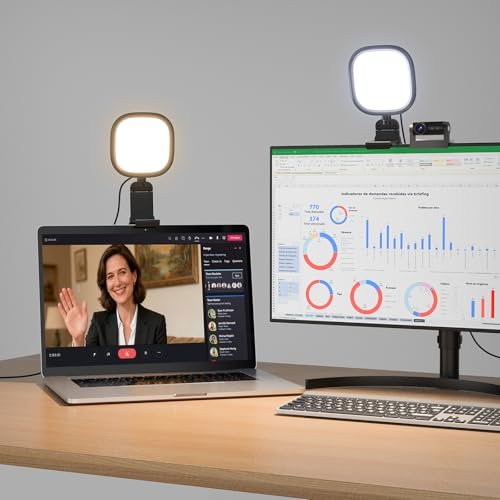 LitONES Ring Light for Laptop, Monitor, Desk, diffused LED