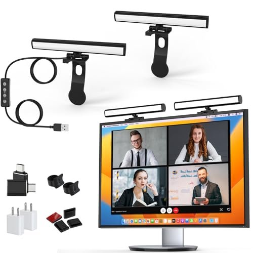 Video Conference Lighting, Monitor Light Bar, Eye-Caring...
