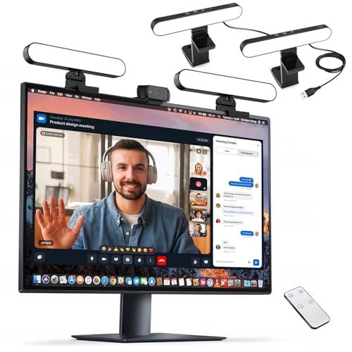 yAyusi Dual-lamp Video Conference Lighting, LED Streaming...