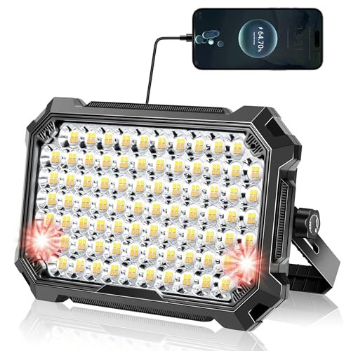 NICKLUC LED Work Light: Portable Rechargeable Magnetic Work...