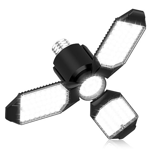 toberich LED Garage Light Bulb, 8000LM Shop Lights 6500K