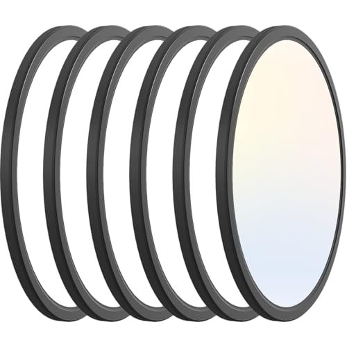 zemty 6Pack 12 Inch LED Flush Mount Ceiling Light