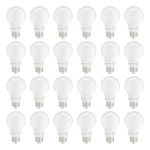 Amazon Basics A19 LED Light Bulbs, 60W Daylight 10pk