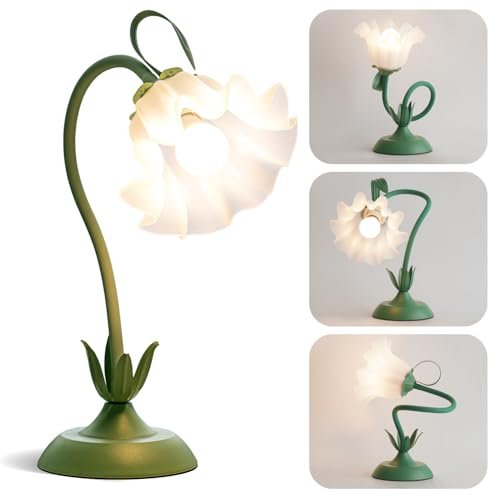 WERFOP Flower Table Lamp Cute Desk Lamp for Bedrooms