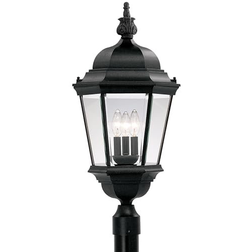 Designers Fountain 3-Light Farrell Outdoor Post Lantern,...