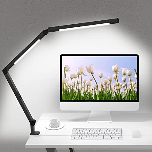 LED Desk Lamp with Clamp, Architect Desk Lamp, Eye-Care...