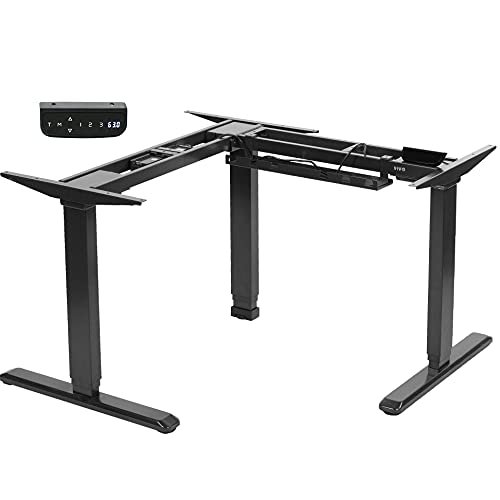 VIVO Electric Motor Sit Standing Height Adjustable Corner...