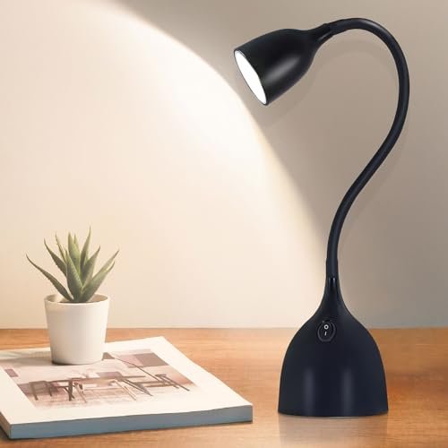 EJIAXIN Desk Lamp for Home Office, LED Reading Light, Black