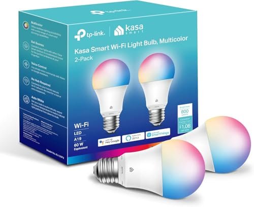 Kasa Smart Light Bulbs, Full Color Changing WiFi Dimmable,...