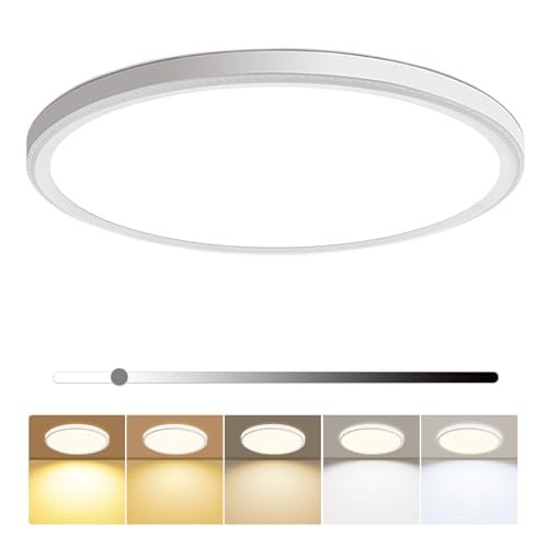 hunhun 16 Inch Dimmable LED Flush Mount Large Flat Ceiling