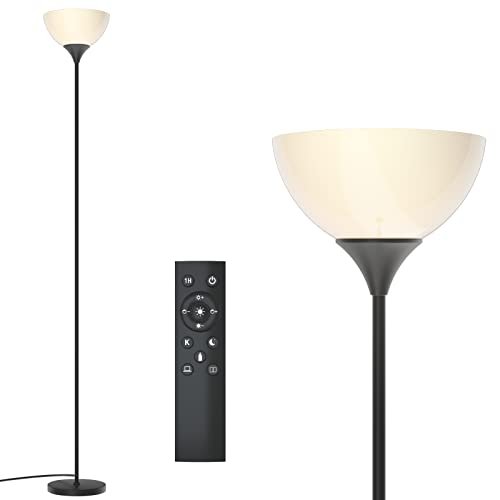 PESRAE Floor Lamp, Remote Control, Stepless Brightness &...