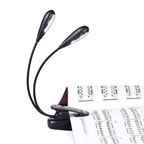 iGoober Rechargeable Music Stand Light, Clip on LED Book...