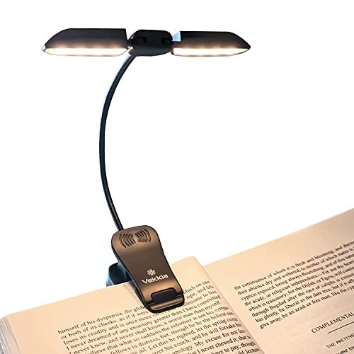 Vekkia 14 LED Rechargeable Book Light for Reading at Night