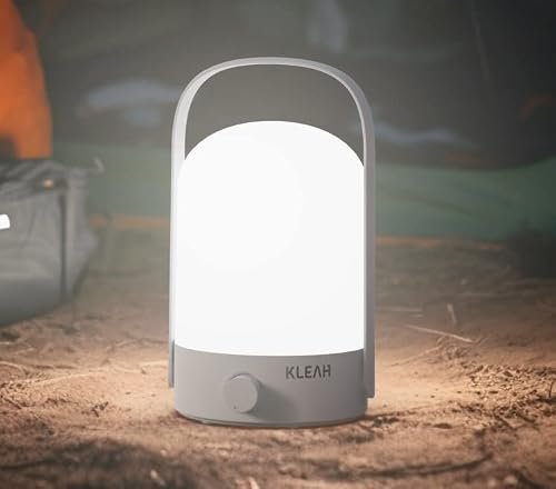 KLEAH Portable Cordless Lantern Table Lamp, 360° dimmable...