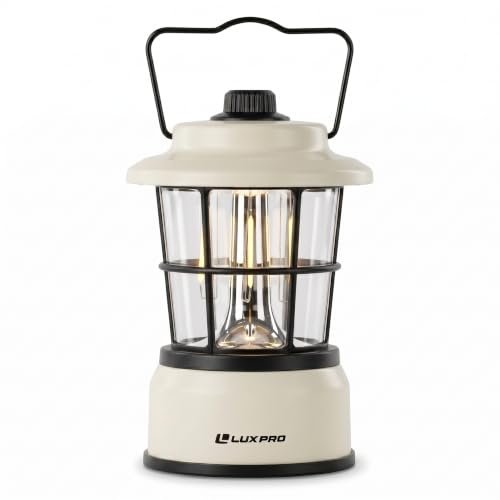 LUXPRO Retro Outdoor Lantern, Battery Lamp Camping LED...